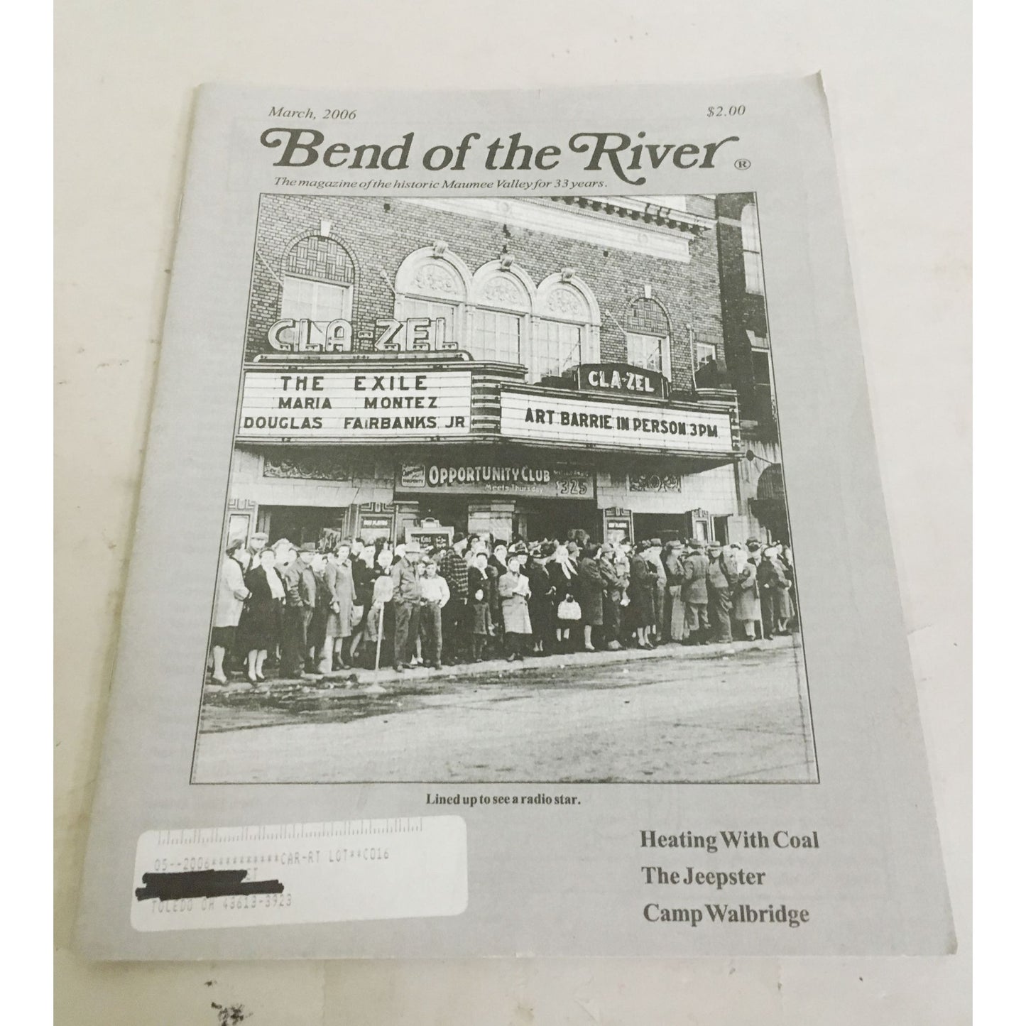 BEND OF THE RIVER Magazine Historic Maumee Valley  March 2006