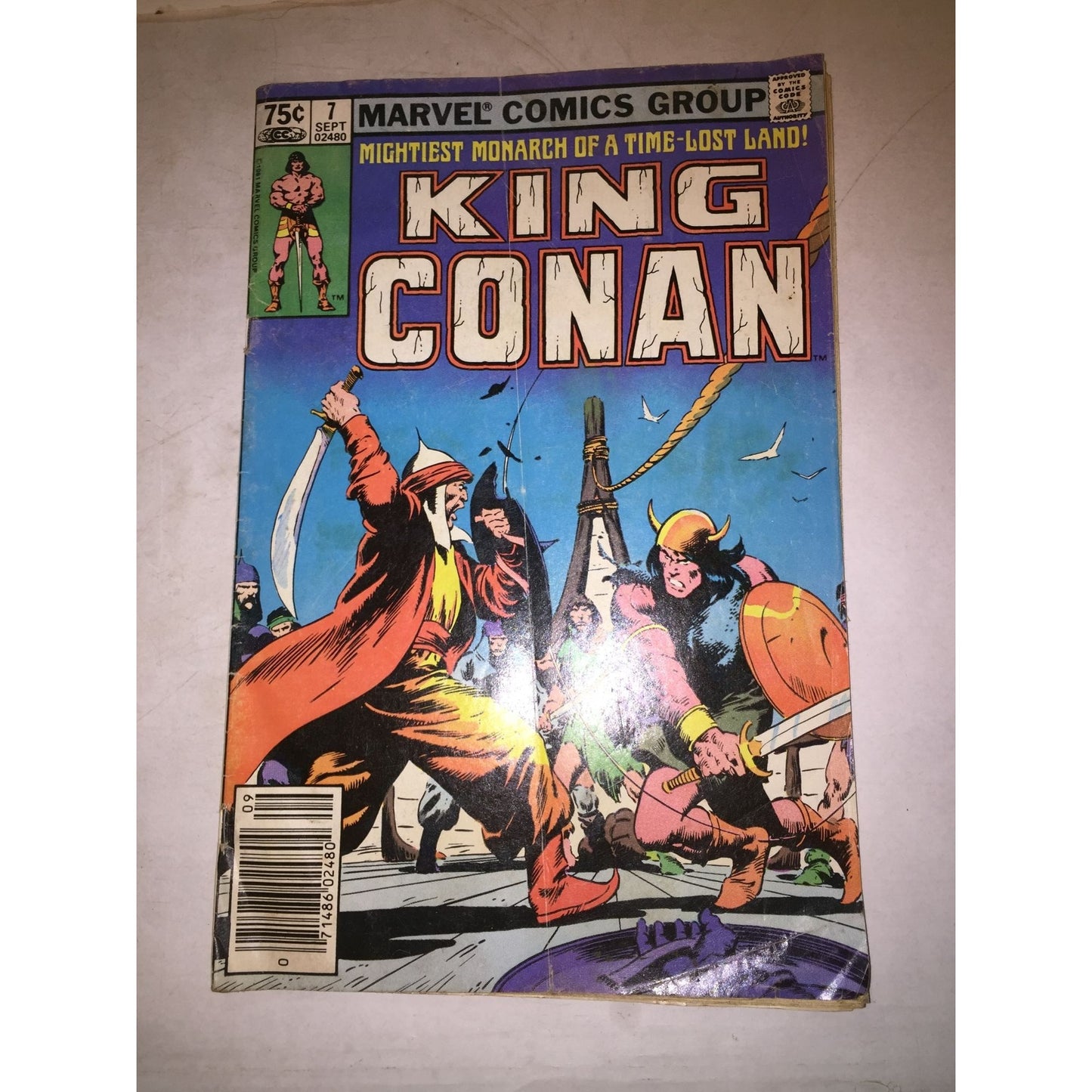 King Conan Vintage Comic Book #7 Marvel Comics