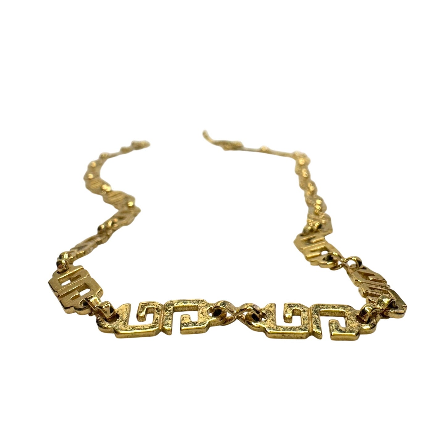 Givenchy Gold-Plate GG Necklace - 15" - Vintage