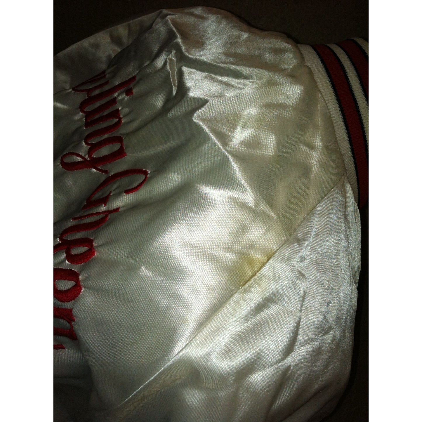 Dunbrooke Bowling Green Skating Club Womens Bomber Jacket with the Name "Krissy" on it