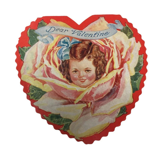 ''Dear Valentine'' Small Heart Shaped Valentine's Day Card - A+ Stuff - novelty gift - A+ Stuff