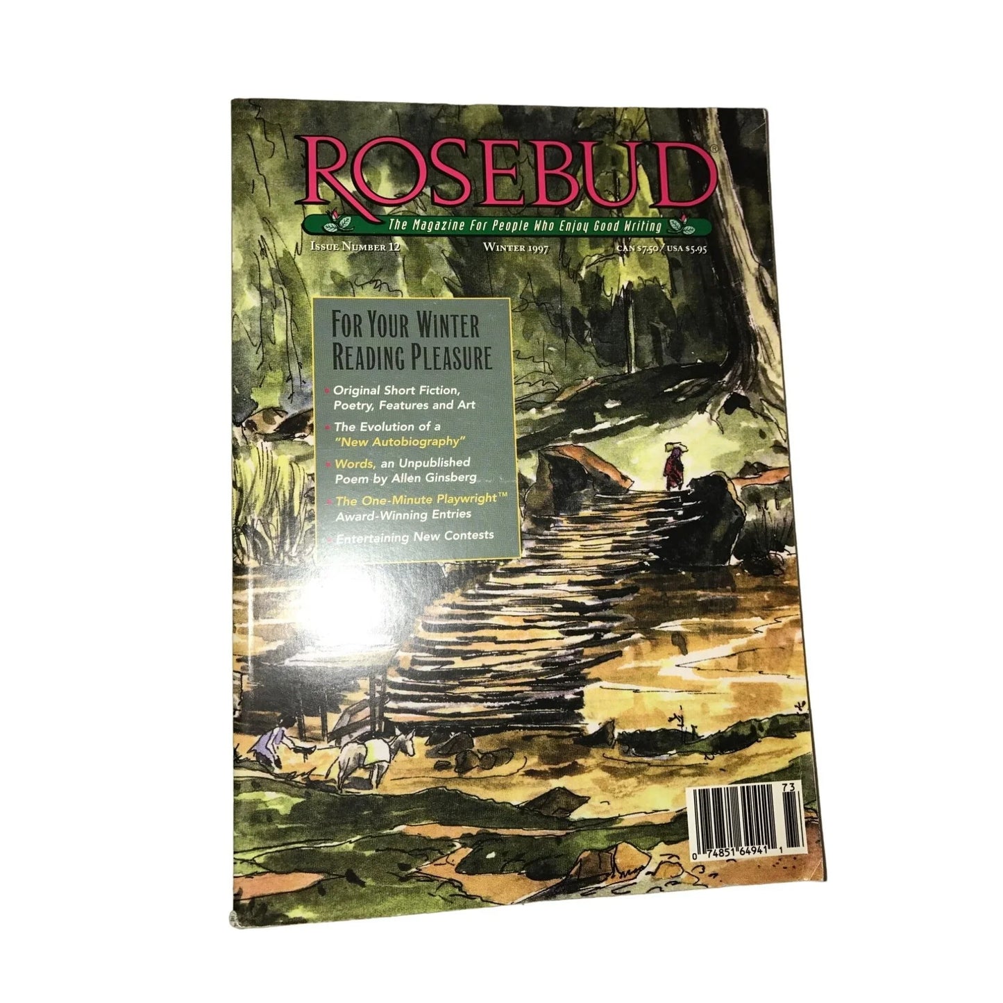 Rosebud - Literary Magazine Winter 1997 - Writers  - Allen Ginsberg - A+ Stuff