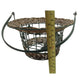Decorative Metal Wire Basket w Wicker & Tall Handle - Metal Leaves - Unbranded - decorative home accents - A+ Stuff