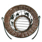 Decorative Metal Wire Basket w Wicker & Tall Handle - Metal Leaves - Unbranded - decorative home accents - A+ Stuff