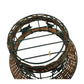 Decorative Metal Wire Basket w Wicker & Tall Handle - Metal Leaves - Unbranded - decorative home accents - A+ Stuff