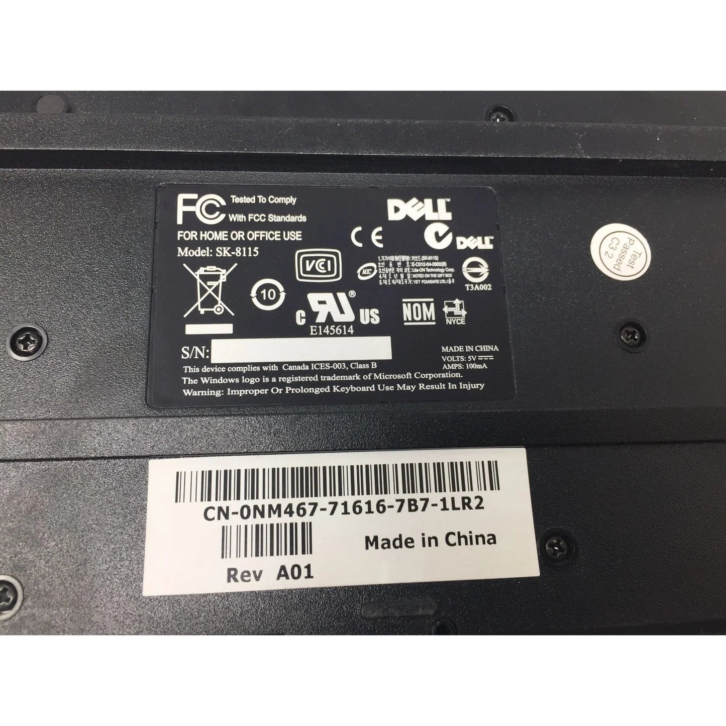 DELL MODEL SK - 8115 CORDED BLACK KEYBOARD - DELL - Office Supplies - A+ Stuff