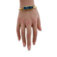 Denim Quartz Semi - Precious 18K Yellow Gold Ion Plated Bangle - Kinsley Armelle - A+ Stuff