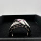 Detailed Lab Created Pink Sapphire and Sterling Ring - Size 7 - Unbranded - A+ Stuff