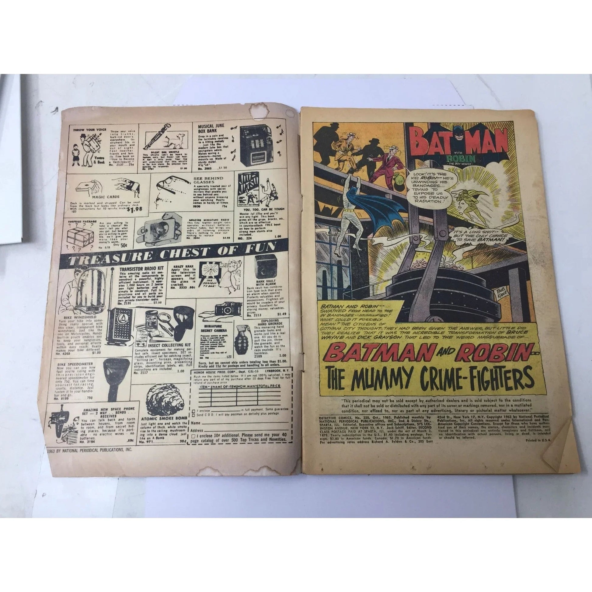 ''Detective Comics Batman and Robin The Mummy Crime Fighters'' - A+ Stuff - comic book - A+ Stuff