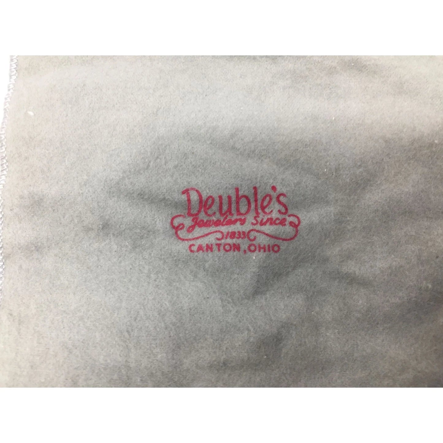 Deuble's Jewelery Since 1833 Canton, Ohio Gray Jewelry Tarnish Proof Storage bag - A+ Stuff - Jewelry Box - A+ Stuff