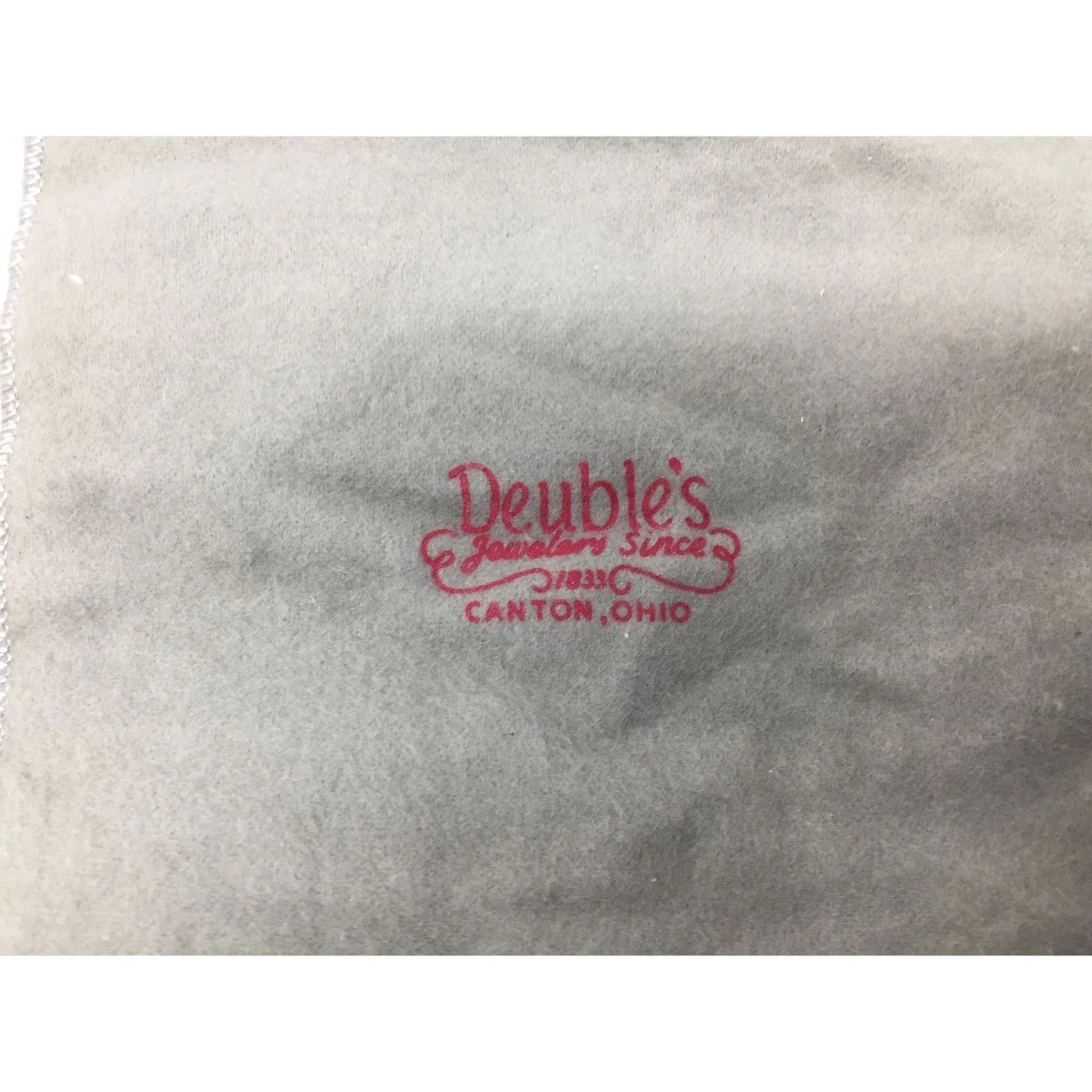 Deuble's Jewelery Since 1833 Canton, Ohio Gray Jewelry Tarnish Proof Storage bag - A+ Stuff - Jewelry Box - A+ Stuff