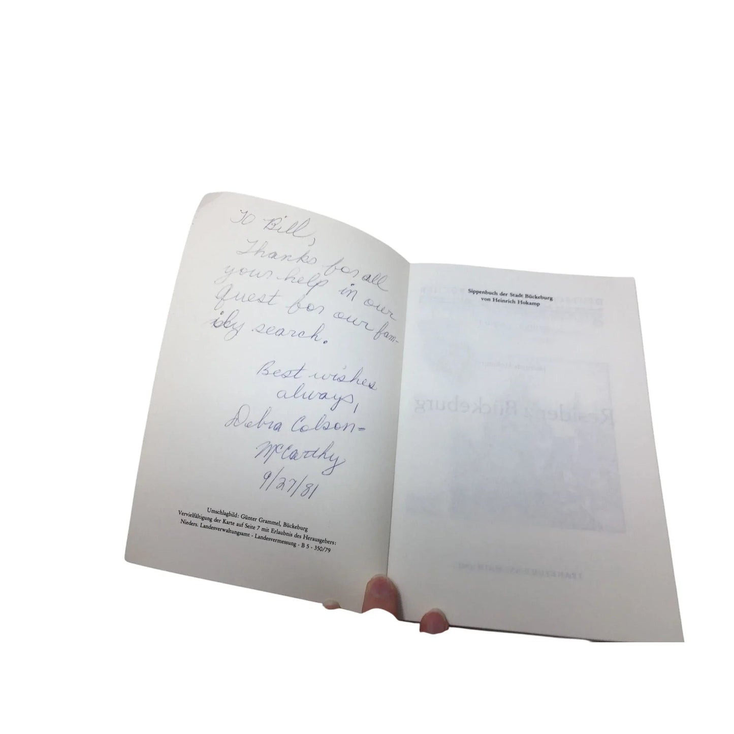 "Deutsche Ortssippenbücher: Residenz Bückeburg" by Heinrich Hokamp - A+ Stuff - books - A+ Stuff