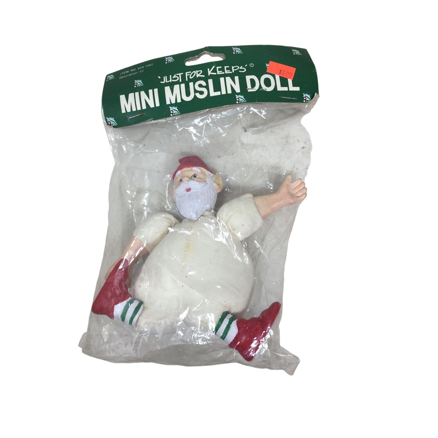 Just for Keeps Mini Muslin Doll New in Open Bag