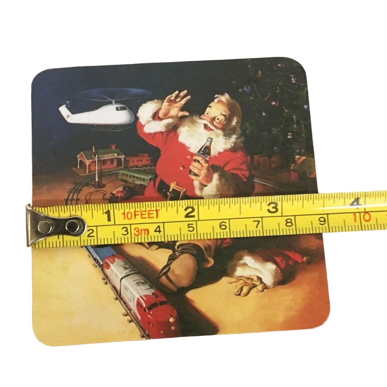 Vintage 1999 Set of 4 Coca Cola Santa Holiday Christmas Coasters