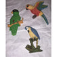 Set of 3 Vintage Parrot Bird Refrigerator Magnets - A+ Stuff