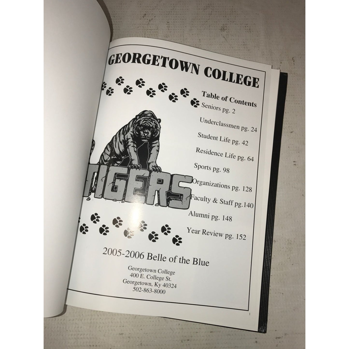 Belle of The Blue College Yearbook - Georgetown College 2006