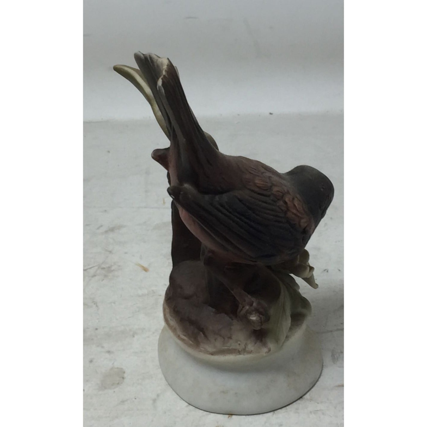 Vintage Figurine- Bird Eating Pomegranate Fruit (Made in Japan)