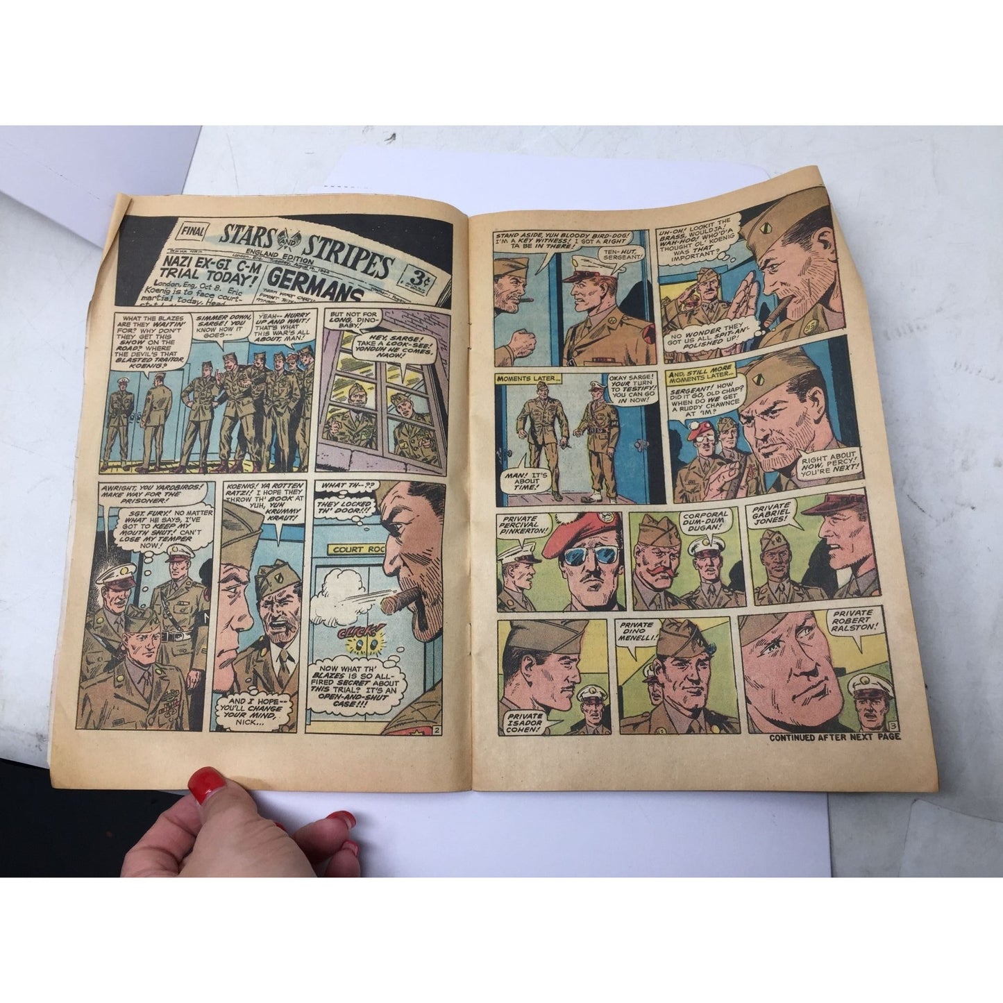 ''SGT FURY AND HIS HOWLING COMMANDOS'' Vintage Comic Book