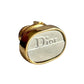 Dior Men's Two Tone Tie Pin - Textured Oval with Logo - Dior - Tie Pin - A+ Stuff