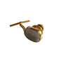 Dior Men's Two Tone Tie Pin - Textured Oval with Logo - Dior - Tie Pin - A+ Stuff