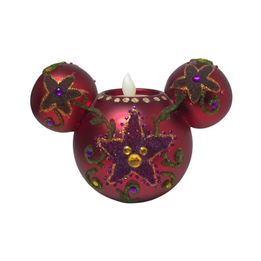 ''Disney'' Mickey Mouse Holiday Christmas Candle Holder - disney - Seasonal & Holiday Decorations - A+ Stuff