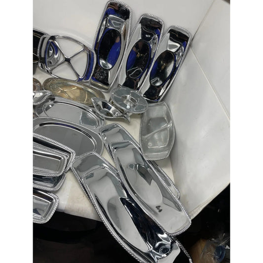Doehler Jarvis Corp. 26 Piece Set of Silver Dishes - Doehler Jarvis corp. - Drinking, Dining & More - A+ Stuff