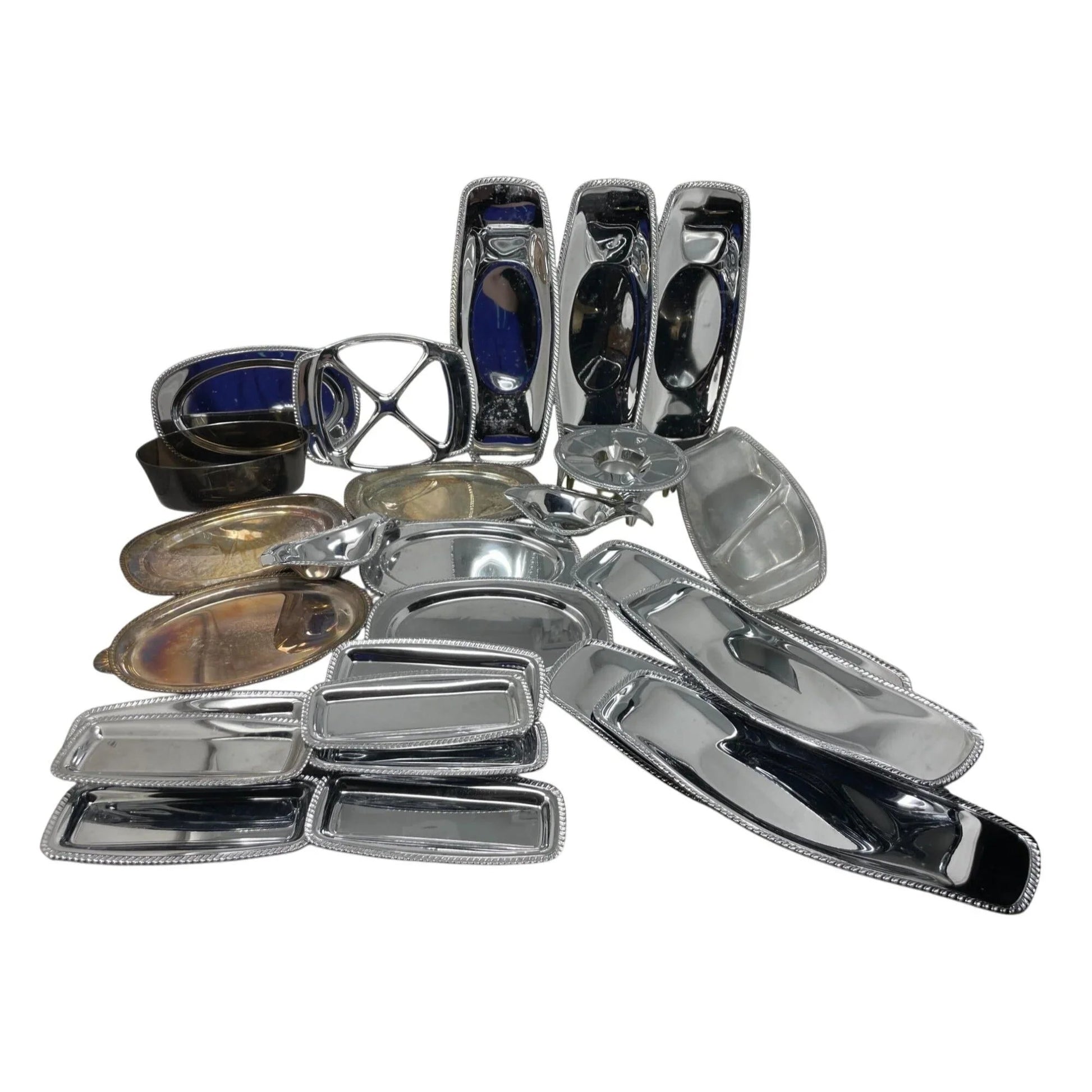 Doehler Jarvis Corp. 26 Piece Set of Silver Dishes - Doehler Jarvis corp. - Drinking, Dining & More - A+ Stuff