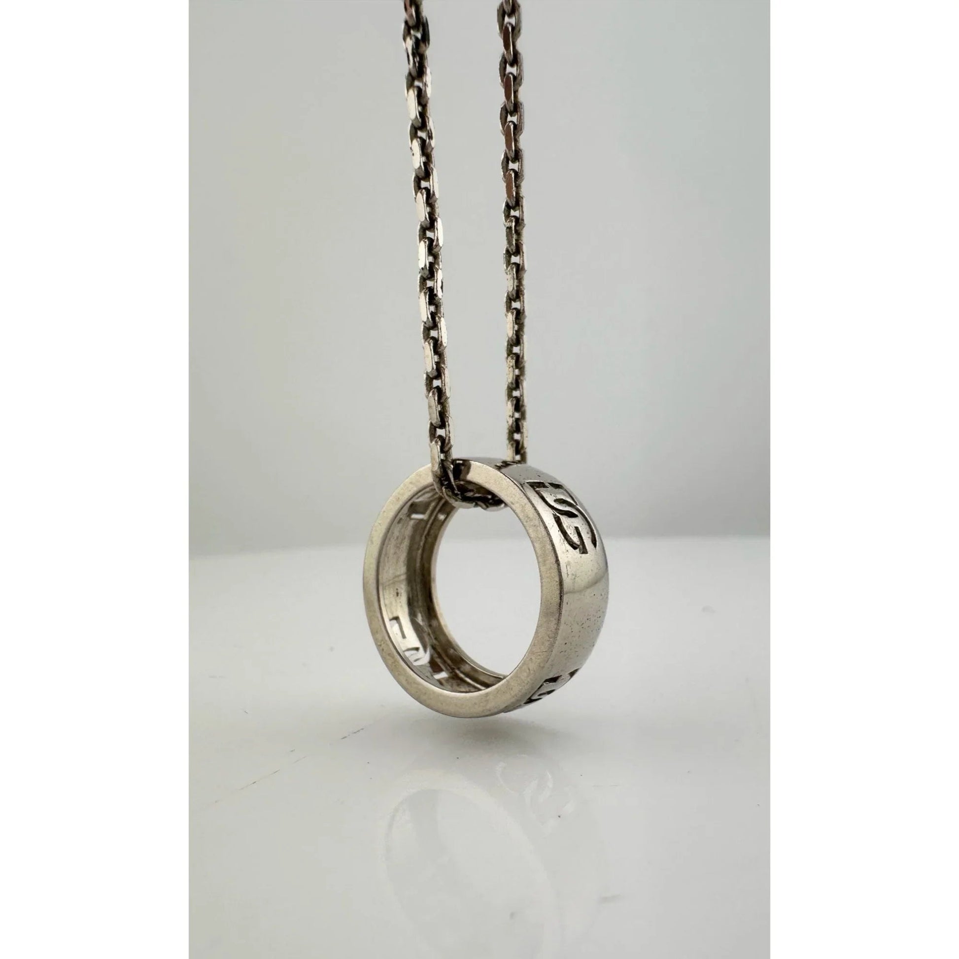 Dolce and Gabanna Cut Out DG Ring with Necklace - Dolce and Gabanna - Luxury Item - A+ Stuff