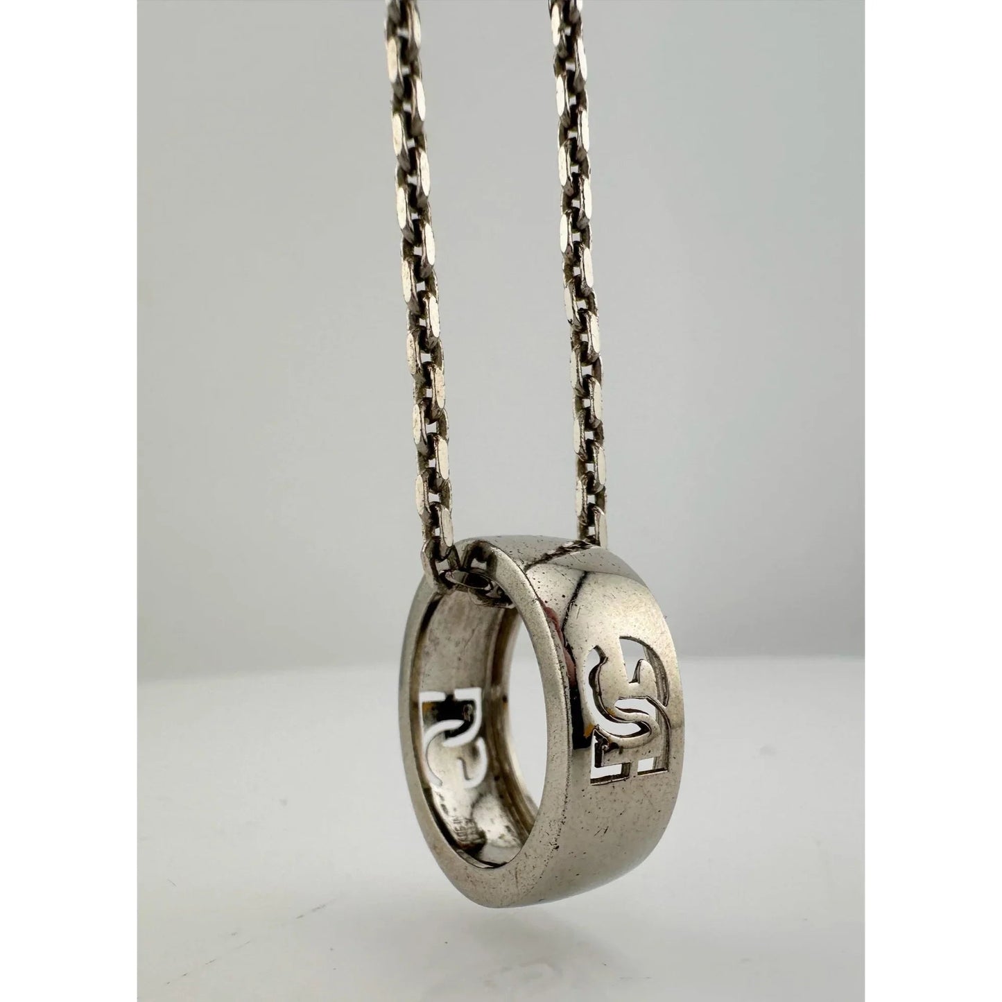 Dolce and Gabanna Cut Out DG Ring with Necklace - Dolce and Gabanna - Luxury Item - A+ Stuff