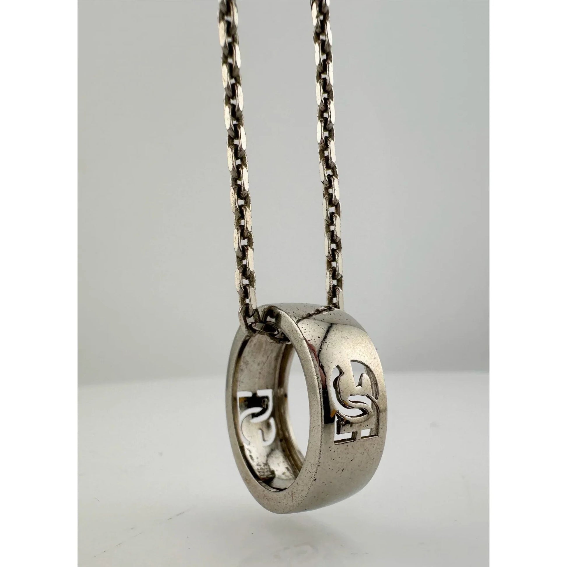 Dolce and Gabanna Cut Out DG Ring with Necklace - Dolce and Gabanna - Luxury Item - A+ Stuff