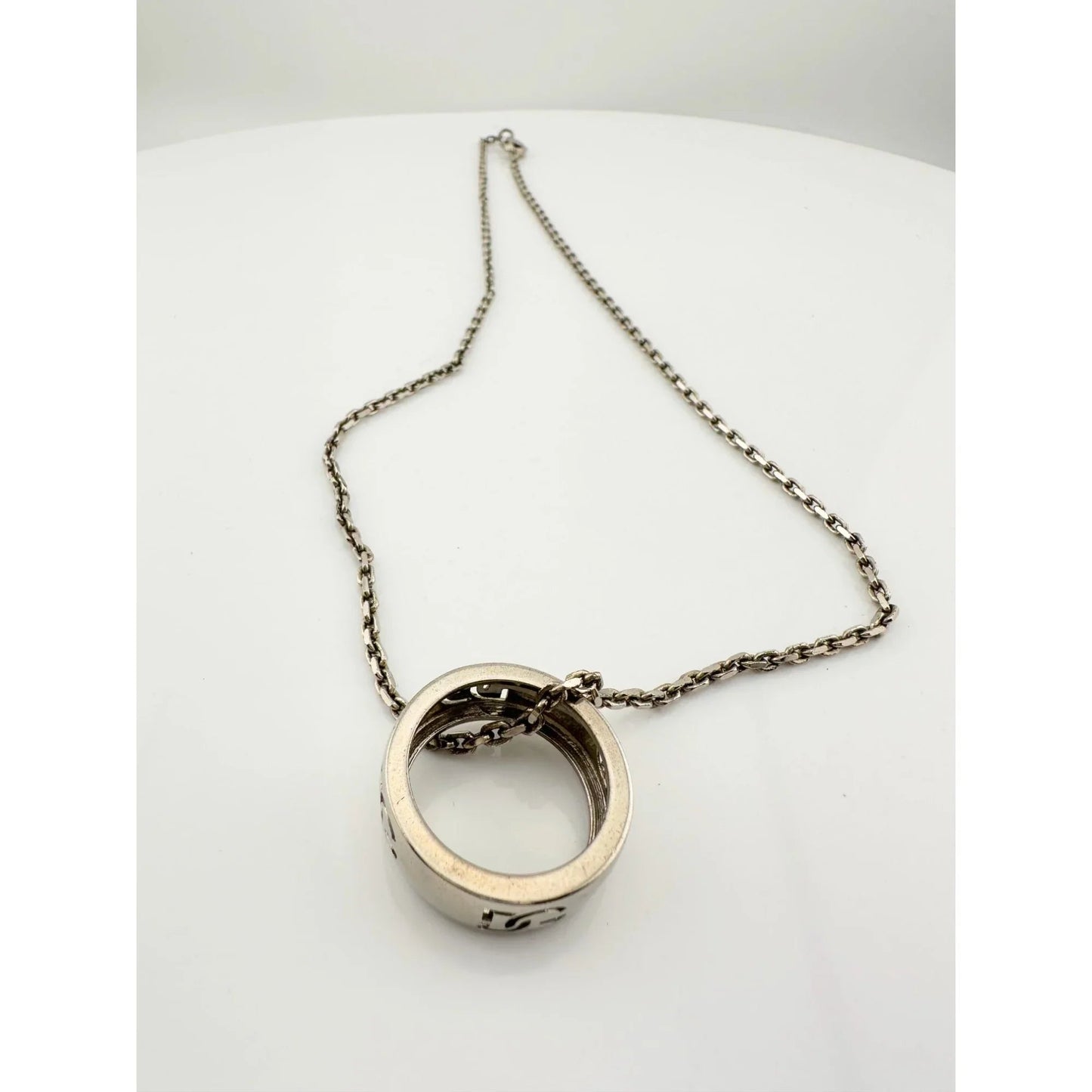 Dolce and Gabanna Cut Out DG Ring with Necklace - Dolce and Gabanna - Luxury Item - A+ Stuff