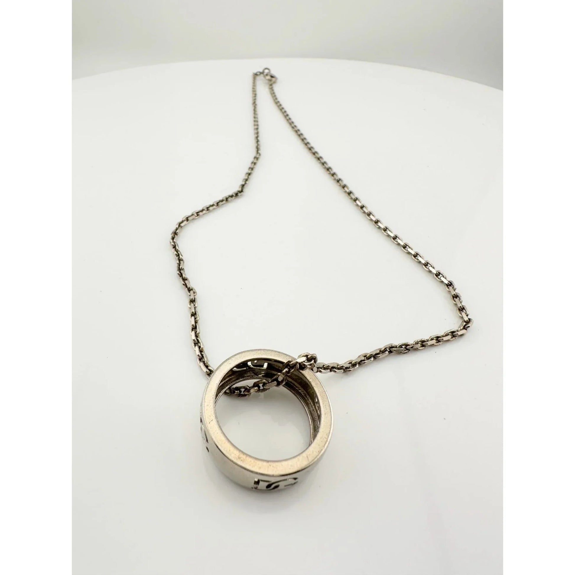 Dolce and Gabanna Cut Out DG Ring with Necklace - Dolce and Gabanna - Luxury Item - A+ Stuff