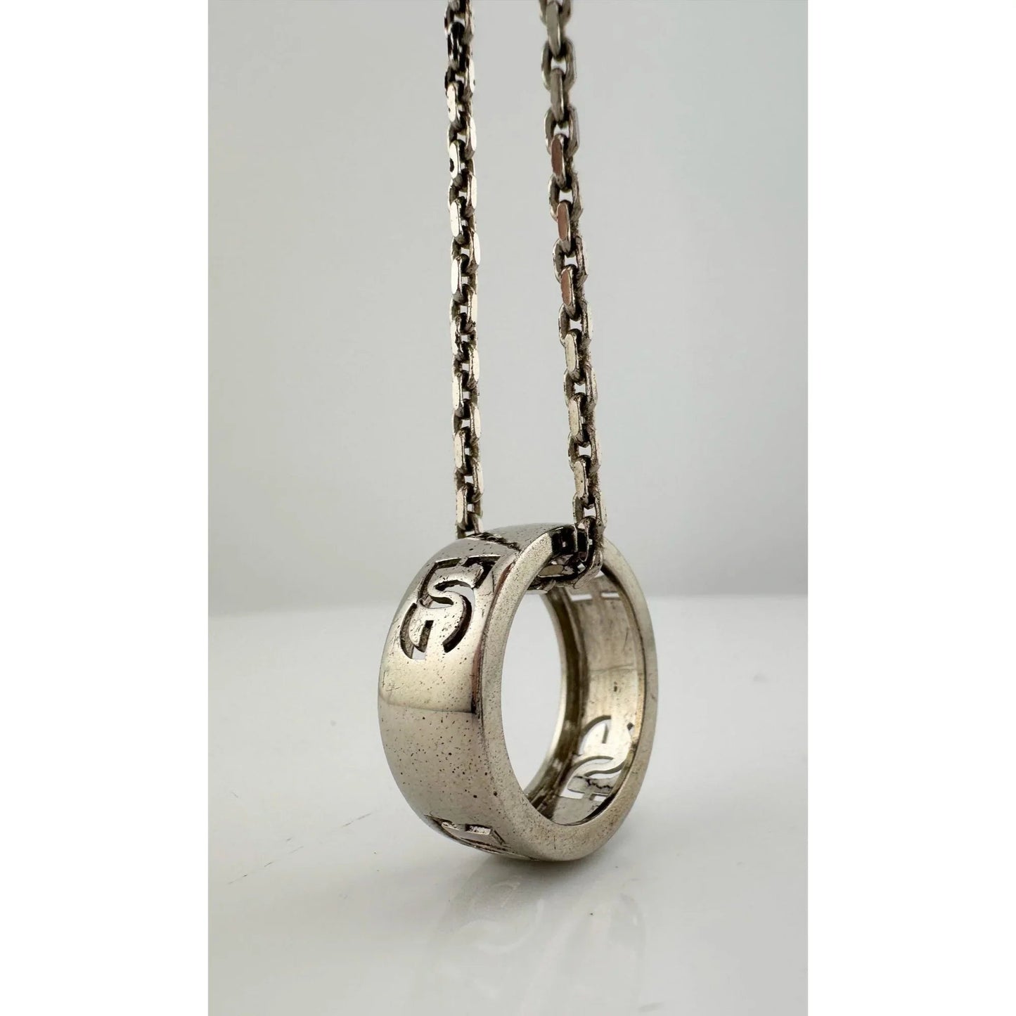 Dolce and Gabanna Cut Out DG Ring with Necklace - Dolce and Gabanna - Luxury Item - A+ Stuff