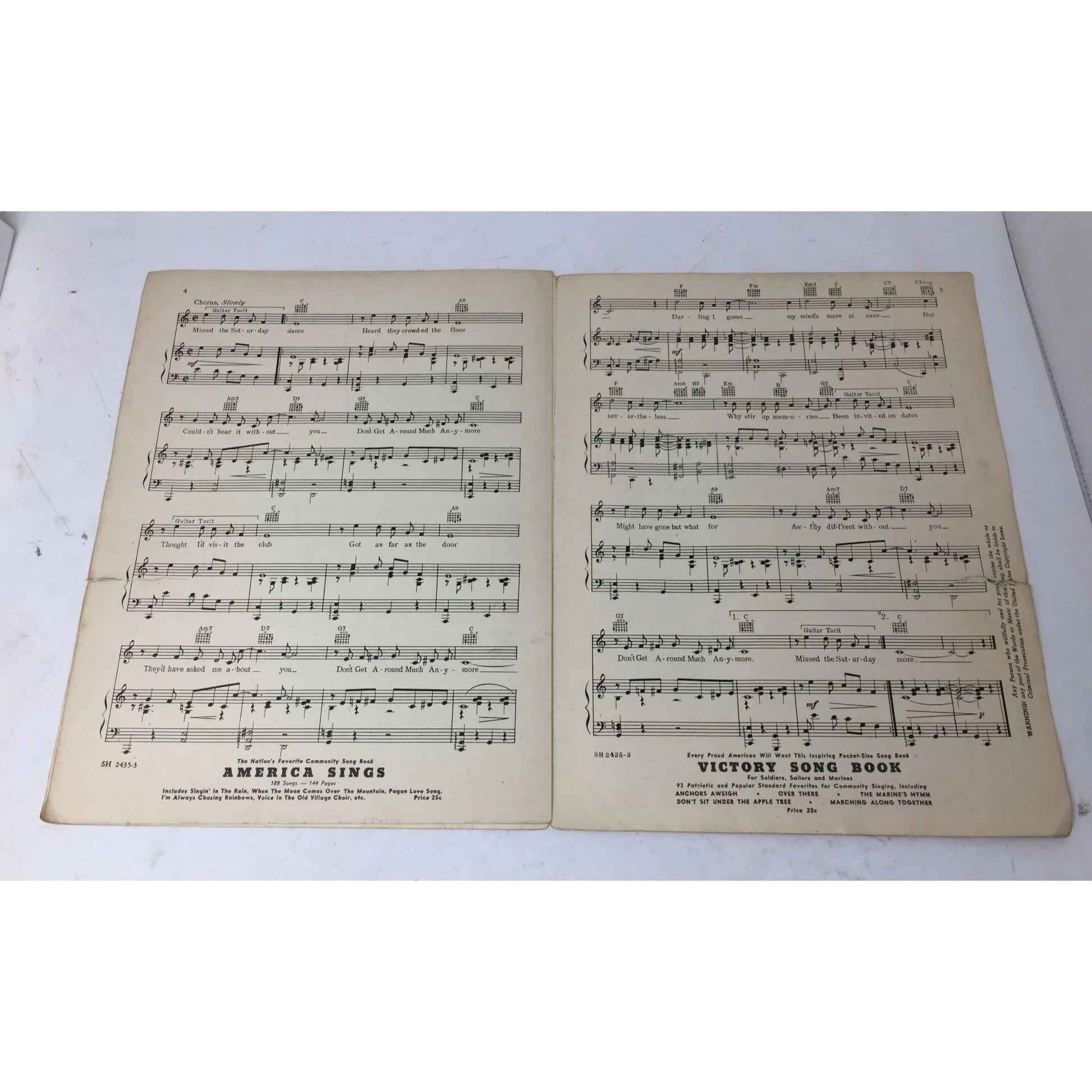 ''Don't Get Around Much Anymore'' Vintage 1942 Sheet music - A+ Stuff - sheet music - A+ Stuff