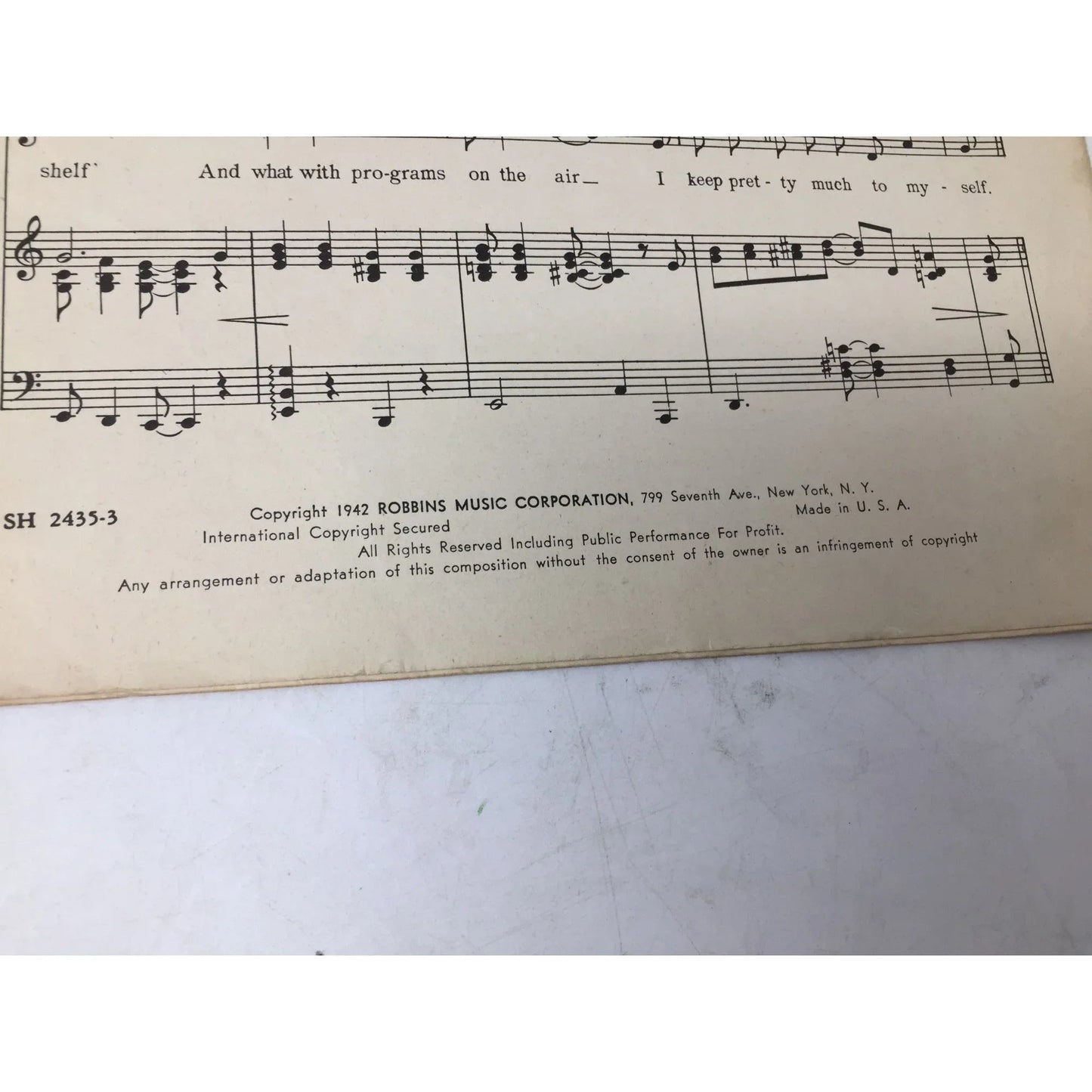 ''Don't Get Around Much Anymore'' Vintage 1942 Sheet music - A+ Stuff - sheet music - A+ Stuff