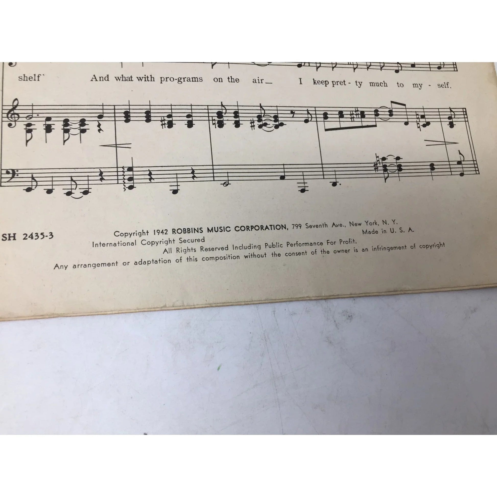 ''Don't Get Around Much Anymore'' Vintage 1942 Sheet music - A+ Stuff - sheet music - A+ Stuff