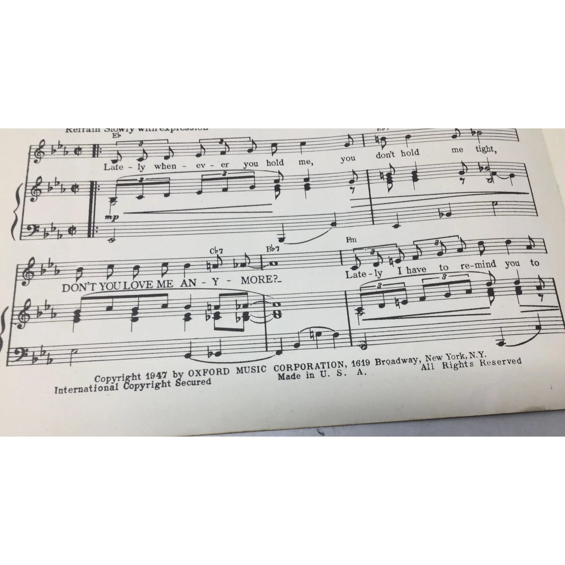 Don't You Love Me Anymore by Mack David, Al Hoffman and Jerry Livingston - A+ Stuff - sheet music - A+ Stuff