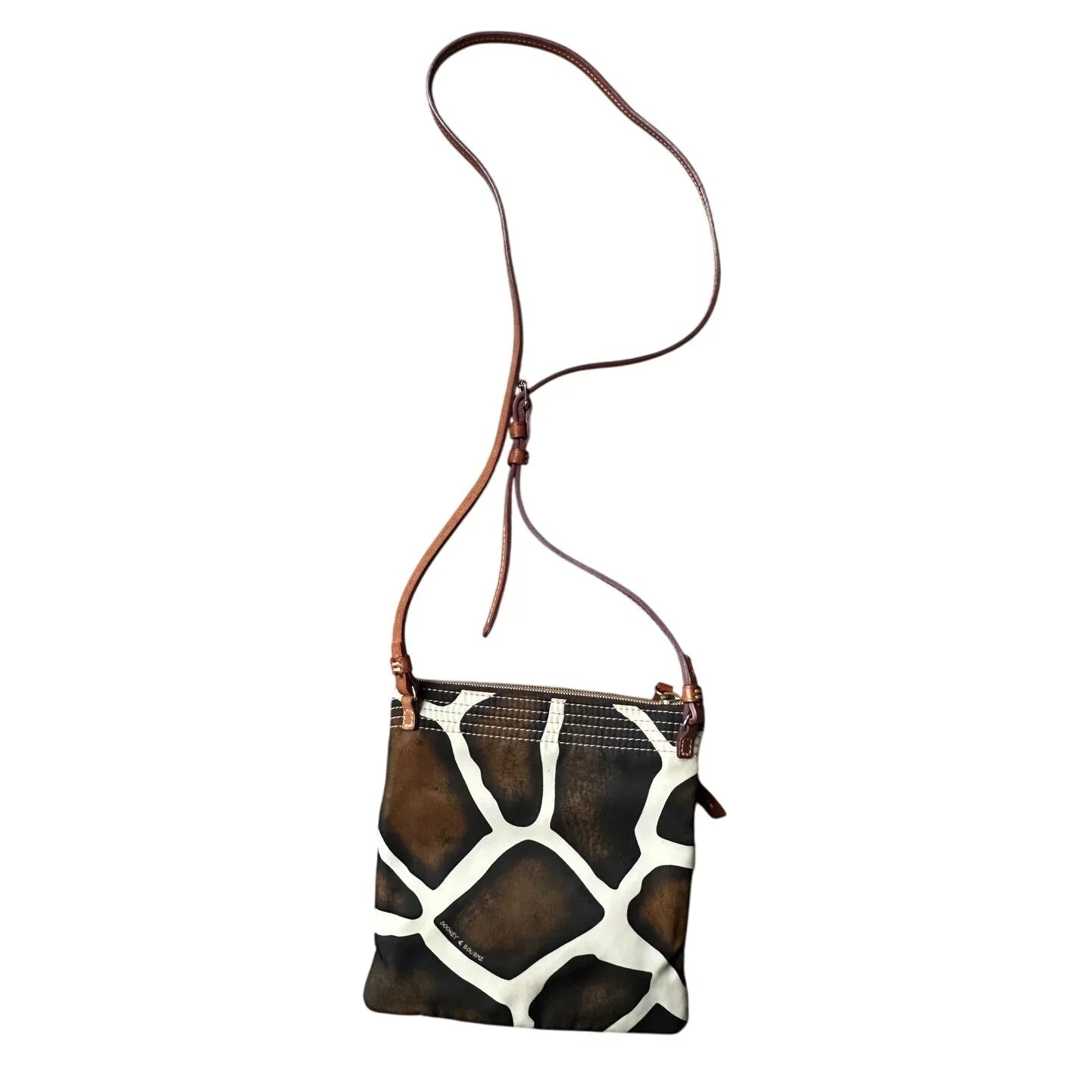 Dooney & Bourke Giraffe Print Triple Zip Nylon Crossbody Bag - Dooney & Bourke - Crossbody Bag - A+ Stuff