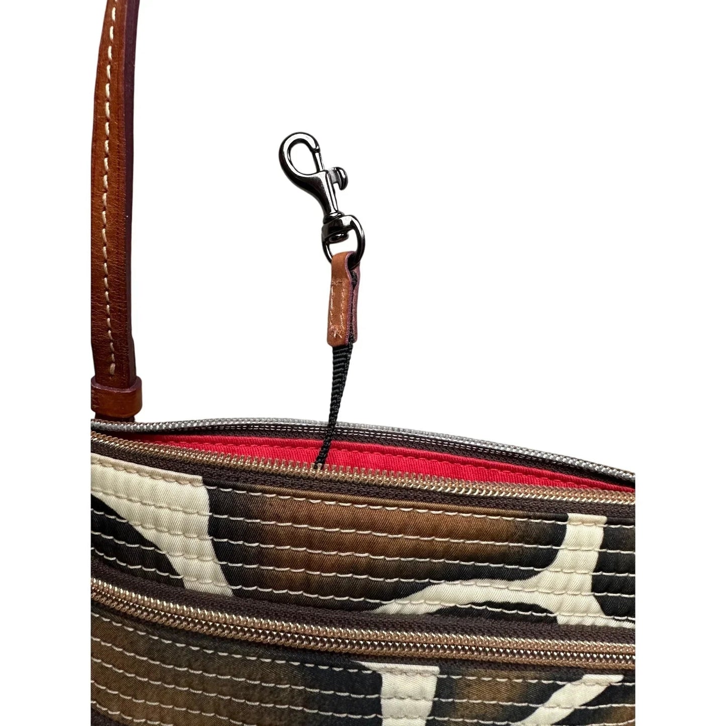 Dooney & Bourke Giraffe Print Triple Zip Nylon Crossbody Bag - Dooney & Bourke - Crossbody Bag - A+ Stuff
