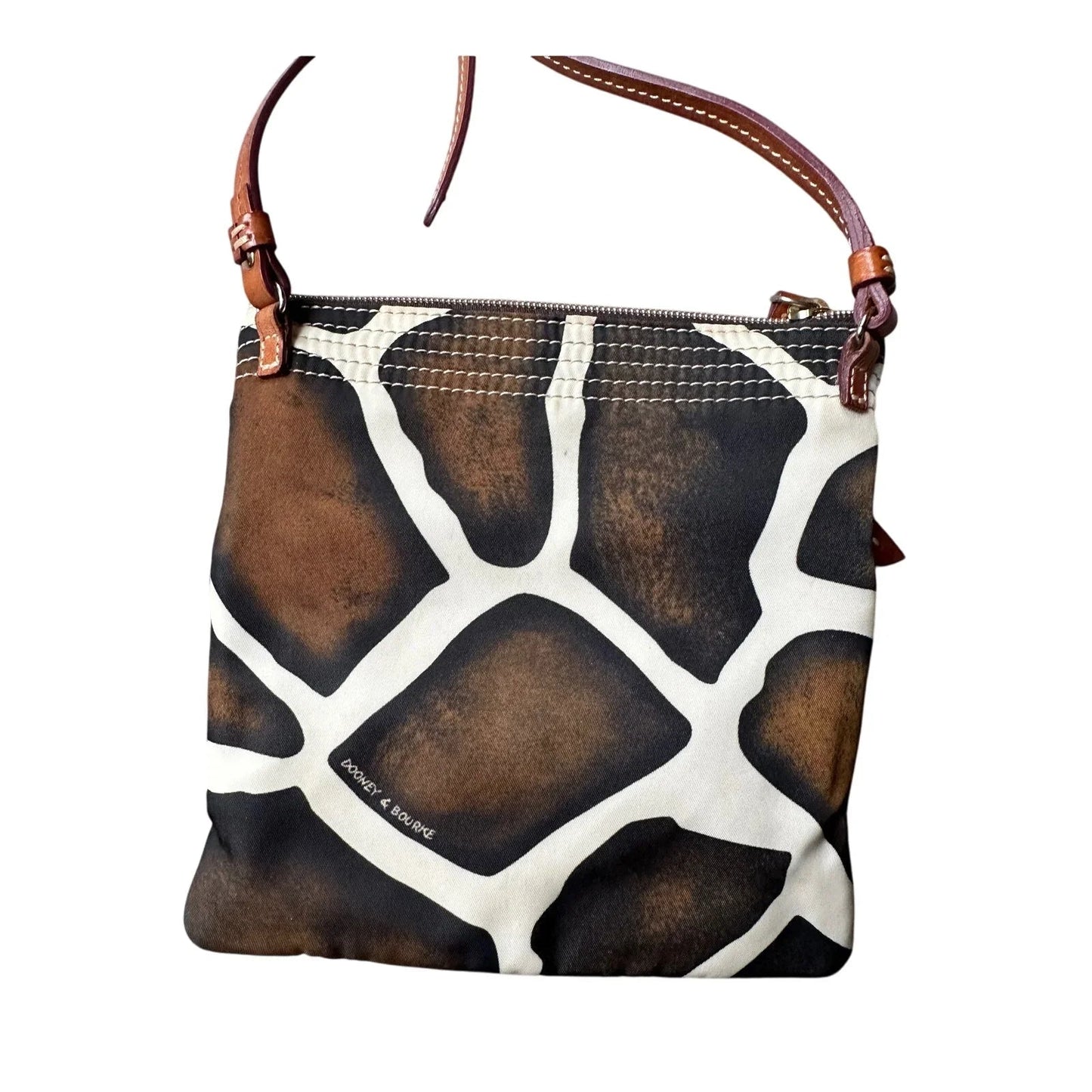 Dooney & Bourke Giraffe Print Triple Zip Nylon Crossbody Bag - Dooney & Bourke - Crossbody Bag - A+ Stuff