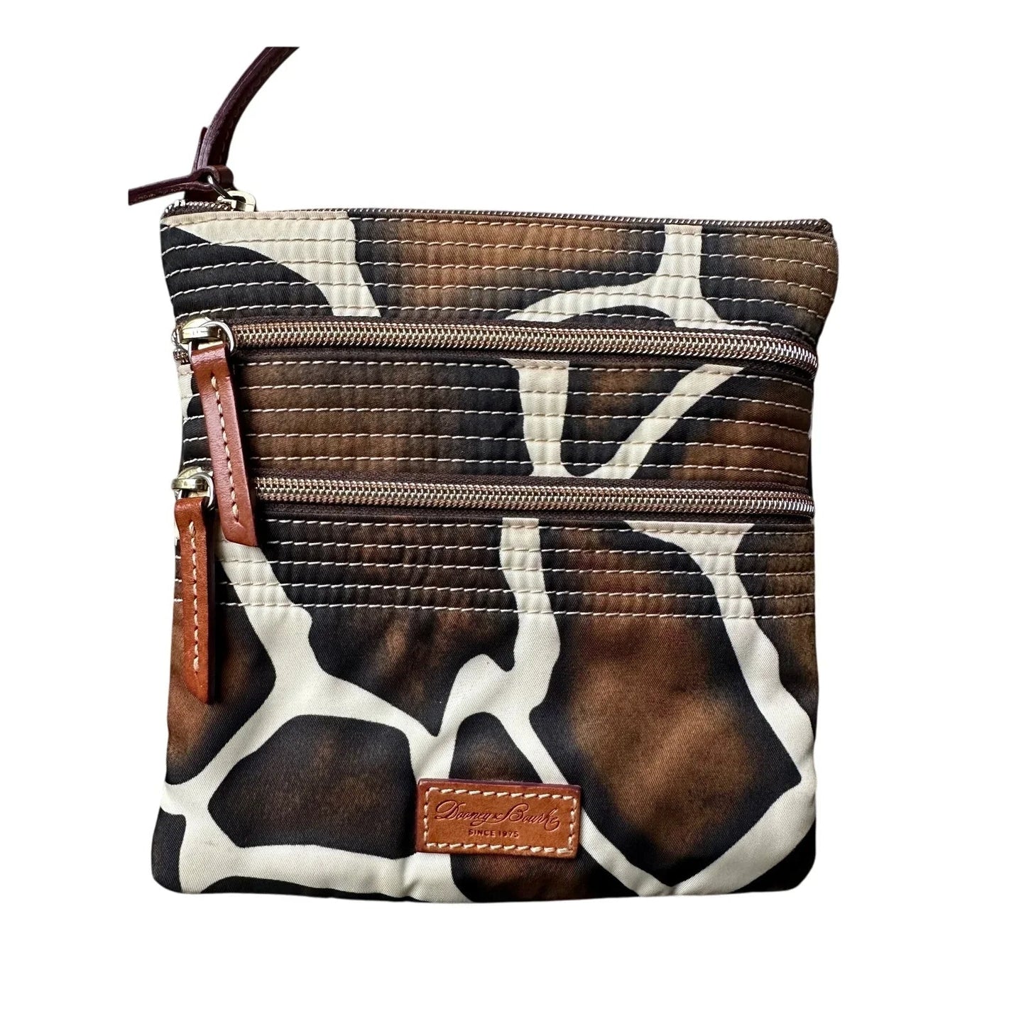 Dooney & Bourke Giraffe Print Triple Zip Nylon Crossbody Bag - Dooney & Bourke - Crossbody Bag - A+ Stuff