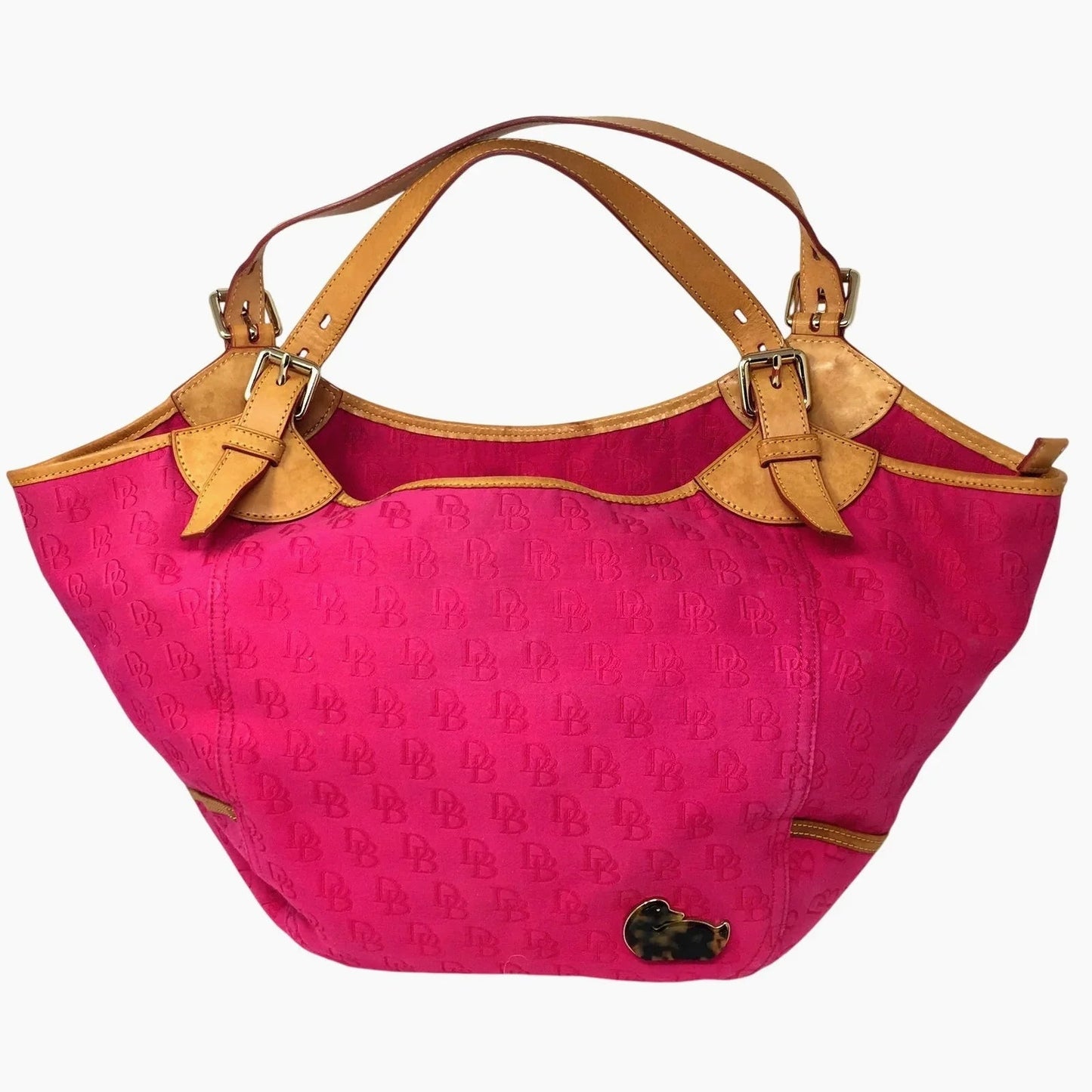 Dooney & Bourke Oversize Deep Pink Hobo Bag - Dooney & Bourke - Hobo Bag - A+ Stuff