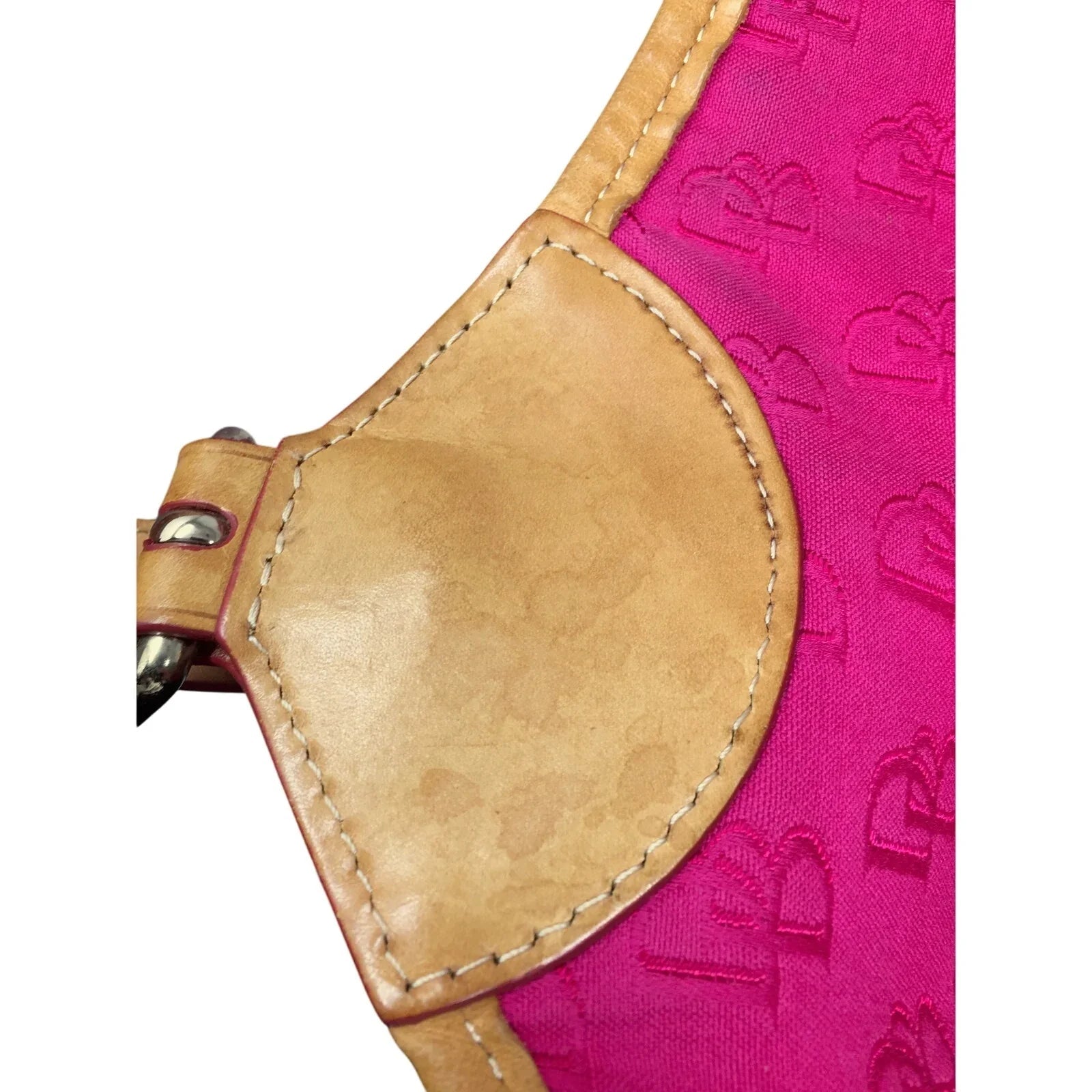 Dooney & Bourke Oversize Deep Pink Hobo Bag - Dooney & Bourke - Hobo Bag - A+ Stuff