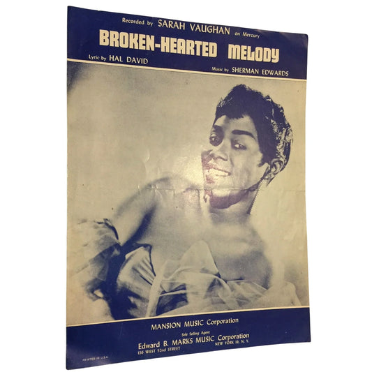 Broken-Hearted Melody Sherman Edwards/Hal David Vintage Sheet Music - A+ Stuff