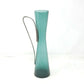UNIQUE Greenish TEAL Glass PITCHER with Metal Handle Hourglass --  A+ Stuff Serving Pitchers & Carafes
