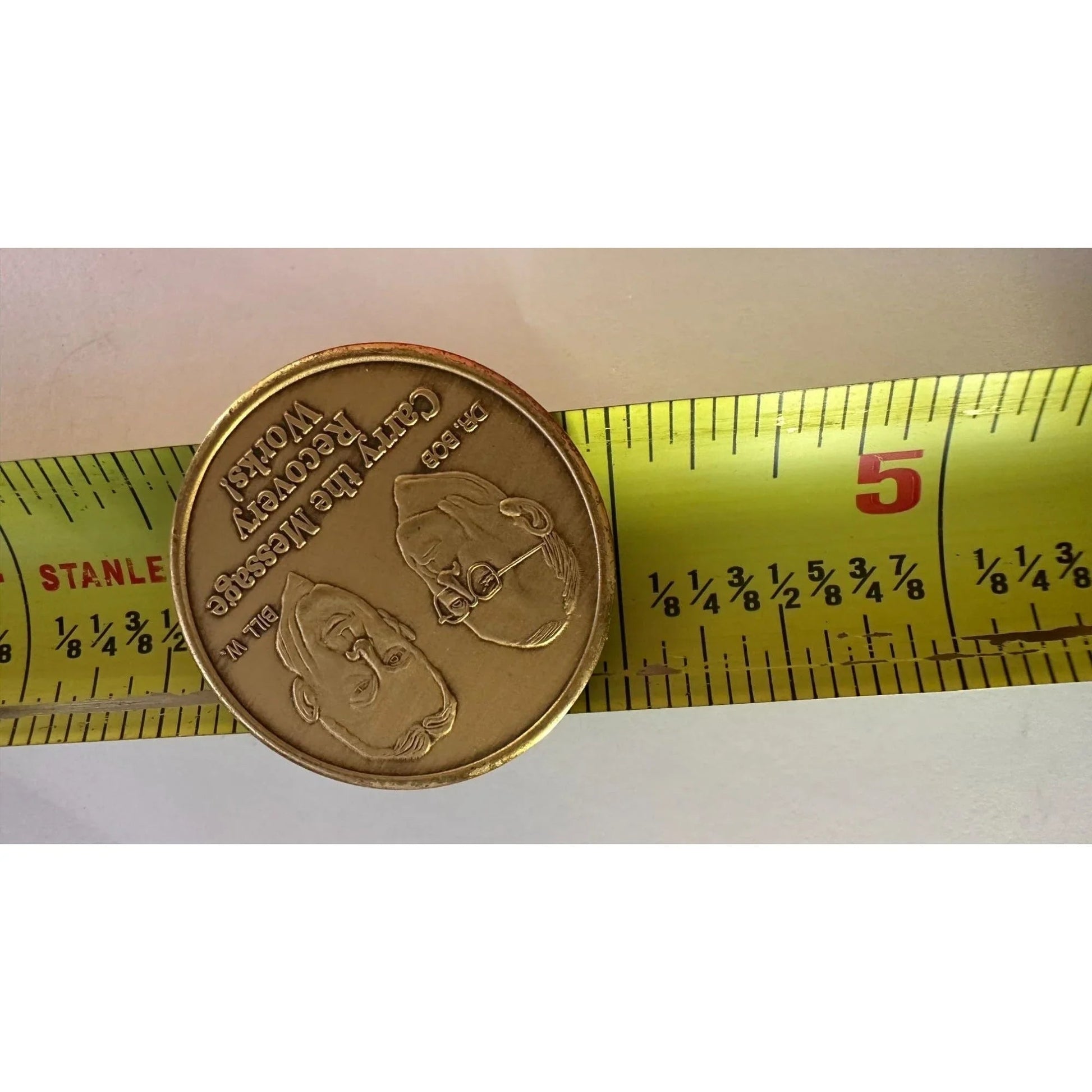 Dr. Bob and Bill W. ''Carry the Message Recovery Works!'' Medallion Coin - A+ Stuff - Collectible Coins & Currency - A+ Stuff