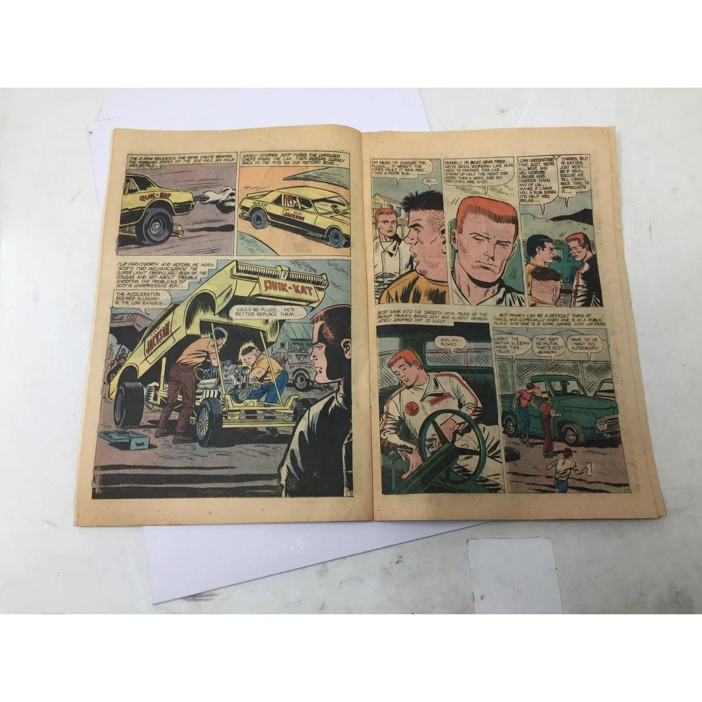 ''DRAG N' WHEELS'' (Featuring Scot Jackson) Vintage Comic Book - A+ Stuff - comic books - A+ Stuff