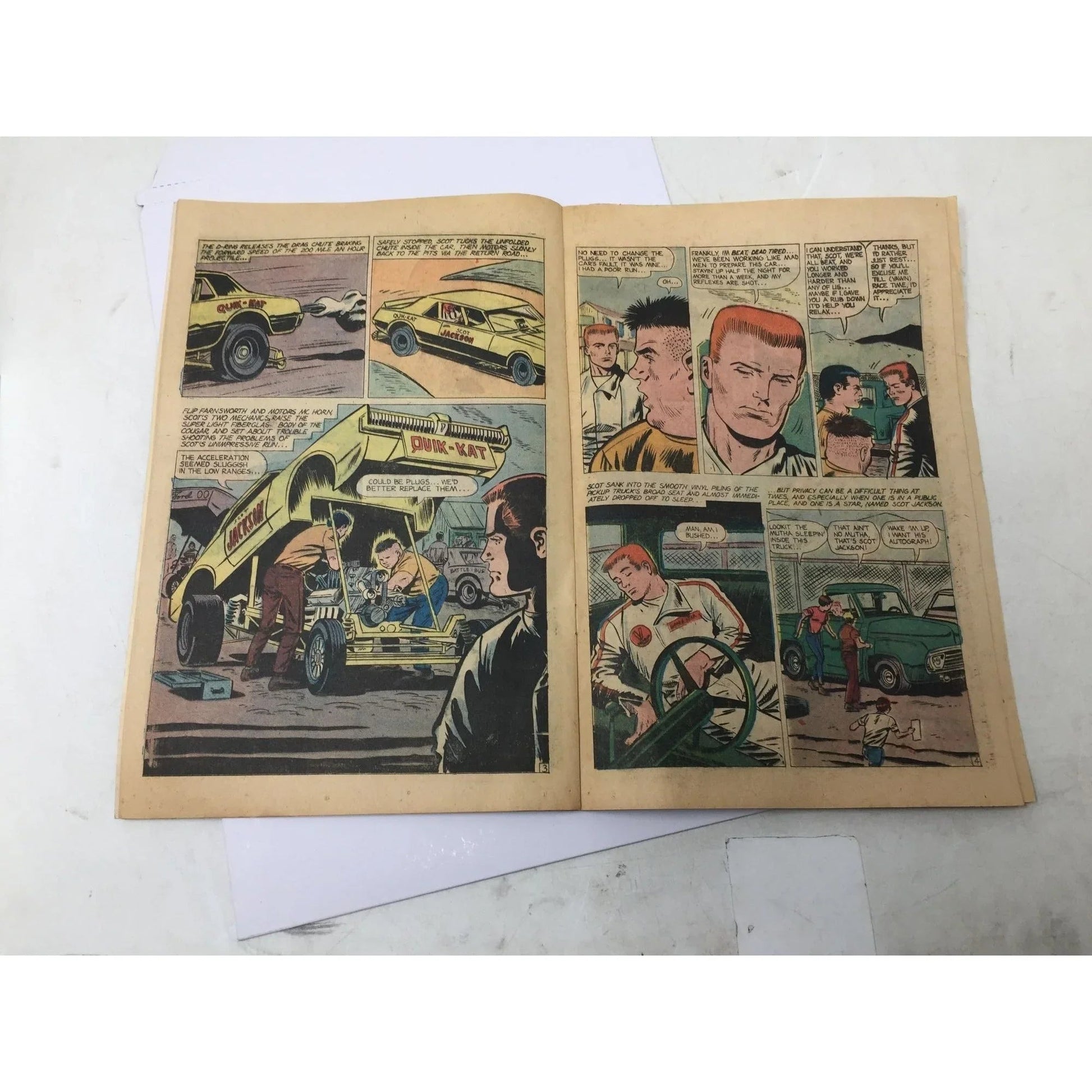 ''DRAG N' WHEELS'' (Featuring Scot Jackson) Vintage Comic Book - A+ Stuff - comic books - A+ Stuff