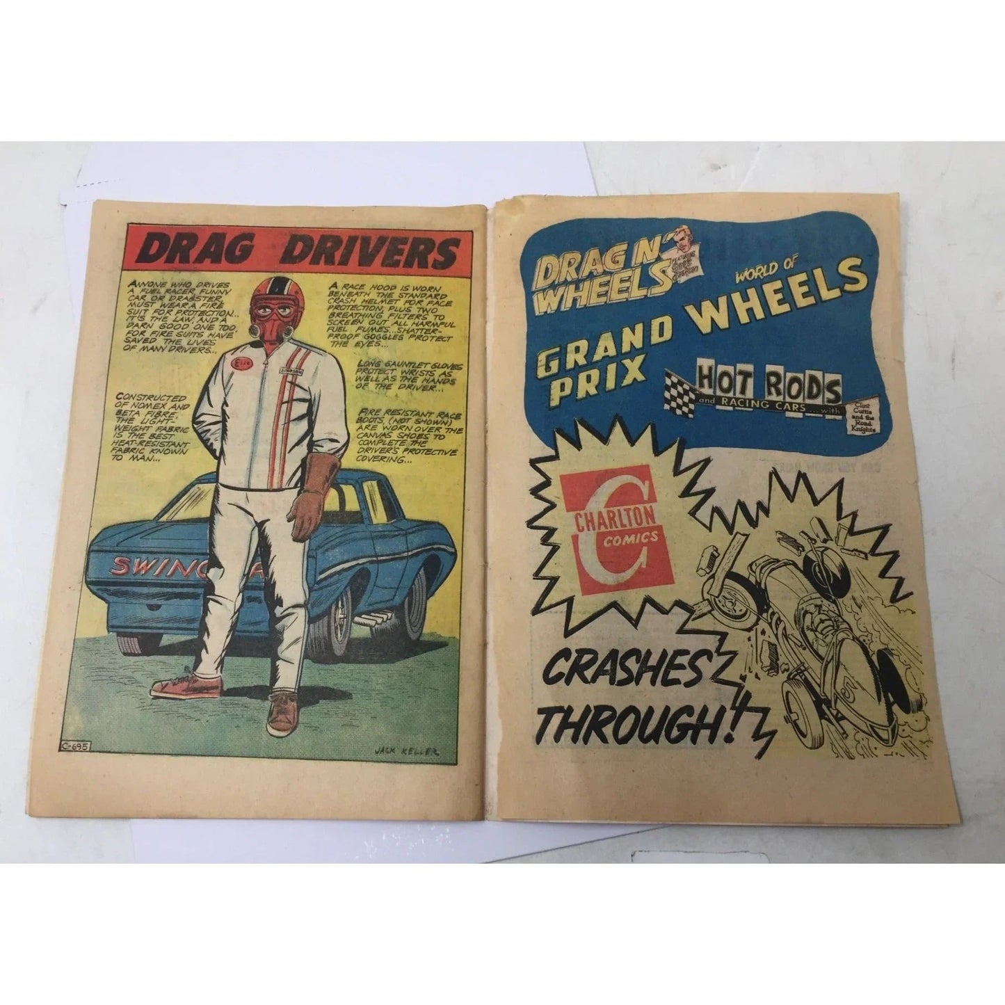 ''DRAG N' WHEELS'' (Featuring Scot Jackson) Vintage Comic Book - A+ Stuff - comic books - A+ Stuff