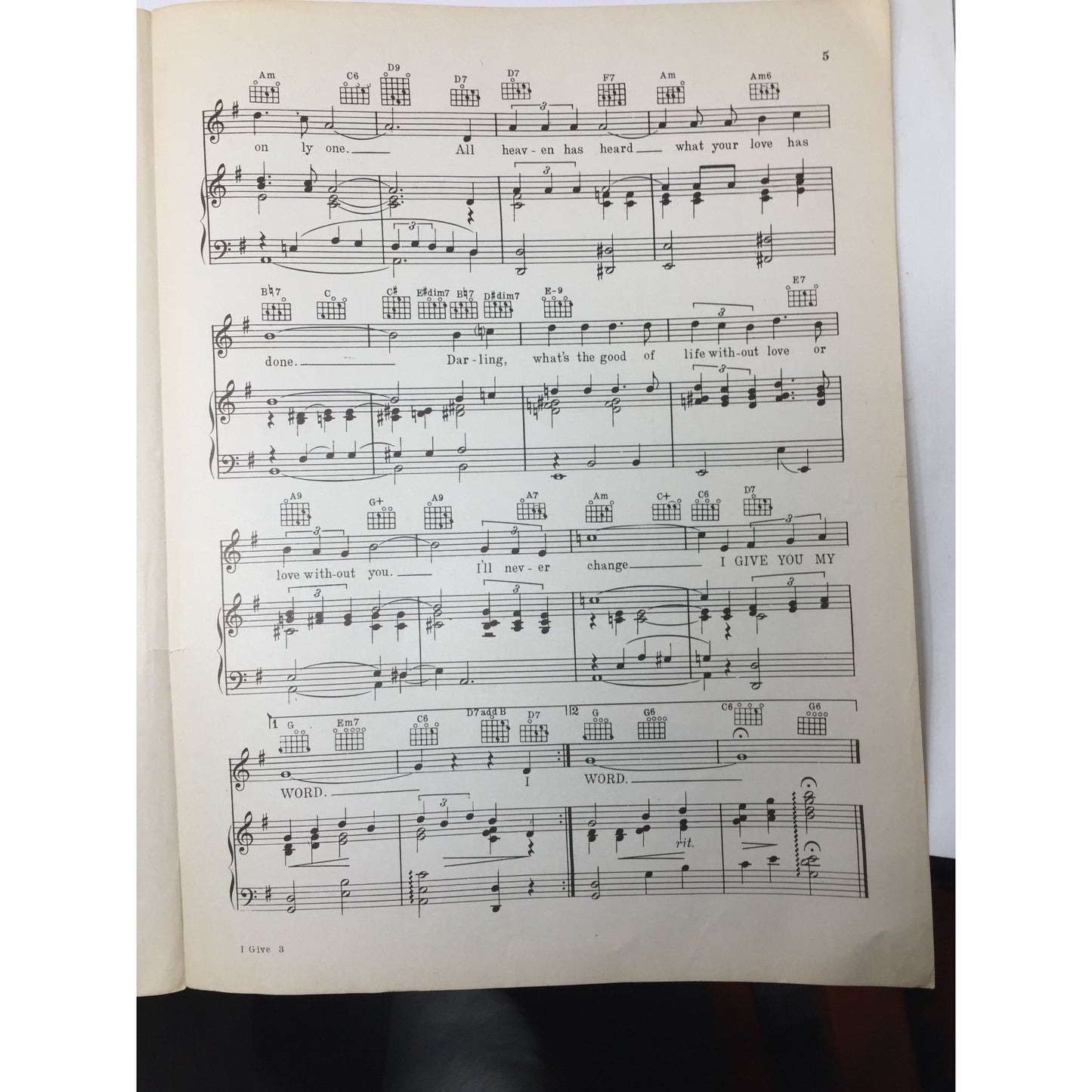 ''I GIVE YOU MY WORD'' by Al Kavelin and Merril Lyn